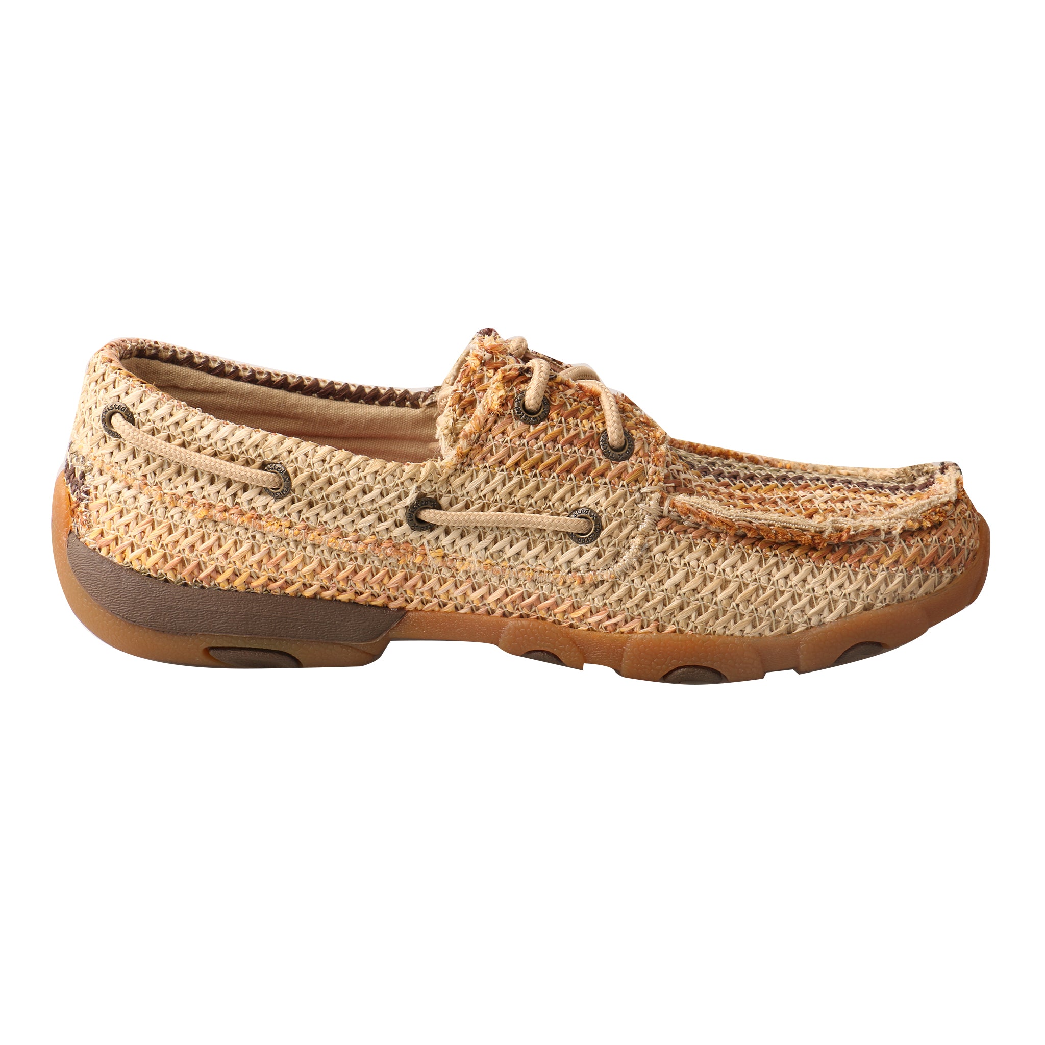 'Twisted X' WDM0084 - Weave Driving Moccasin - Multi Earth Tones