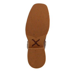 'Twisted X' Women's 11" Tech X Western Square Toe - Roasted Pecan