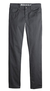 'Dickies' X-Series Regular Fit Straight Leg 5-Pocket Pants - Rinsed Charcoal Gray