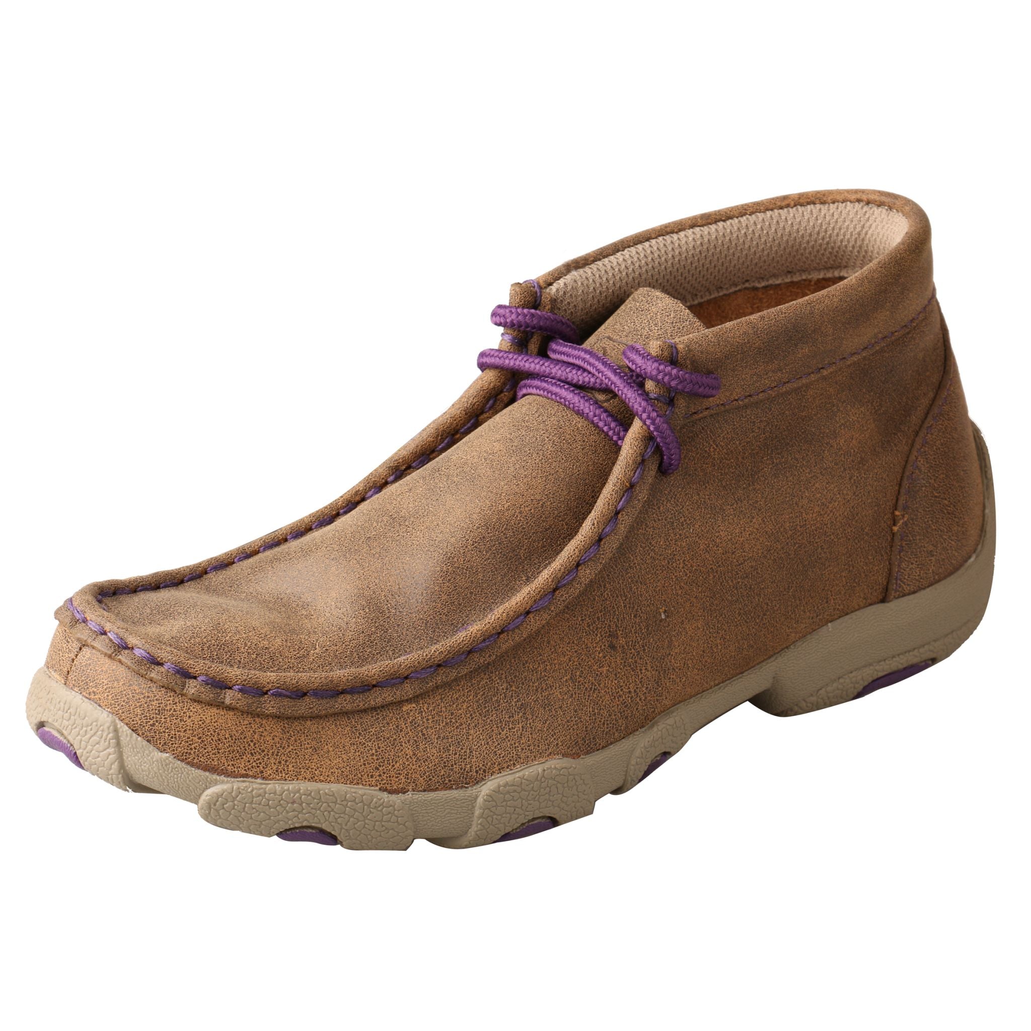'Twisted X' Kids' Driving Moccasin - Bomber / Purple