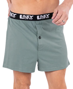 'Lazy One' Men's Looking At My Putt? Boxer - Teal