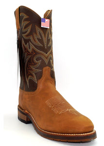 'Abilene' Men's 11" Cowhide Round Toe - Tan / Brown