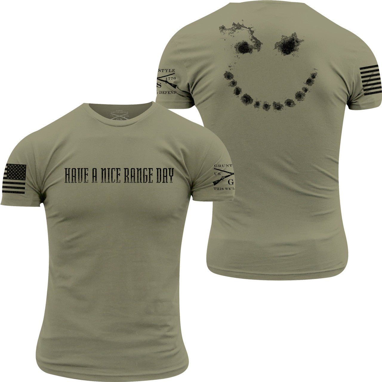 'Grunt Style' Men's Have A Nice Range Day - Army Green