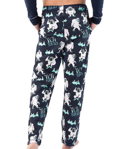 'Lazy One' Men's Yeti For Bed PJ Pants - Navy