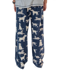 'Lazy One' Lab PJ Pant - Navy