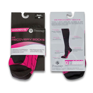 'Powerstep' Women's G2 Recovery Sock - Black