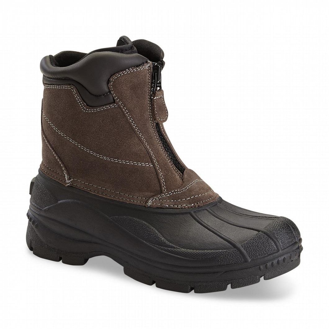 'Totes' Men's Glacier Zip Insulated Boots - Brown