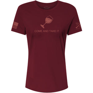 'Grunt Style' Women's Come And Take It Tee - Maroon