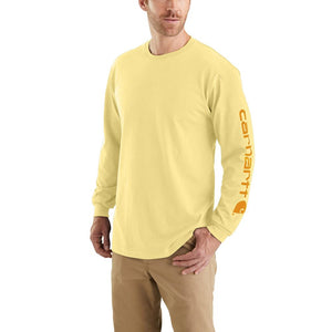 'Carhartt' Men's Heavyweight Sleeve Logo T-Shirt - Pale Sun