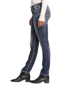 Silver Jeans' Women's Suki Mid Rise Capri - Dark Indigo – Trav's
