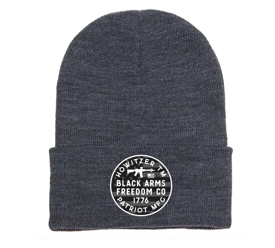 'Howitzer' Men's Arms Beanie - Charcoal Heather