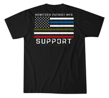 'Howitzer' Men's Triple Support T-Shirt - Black