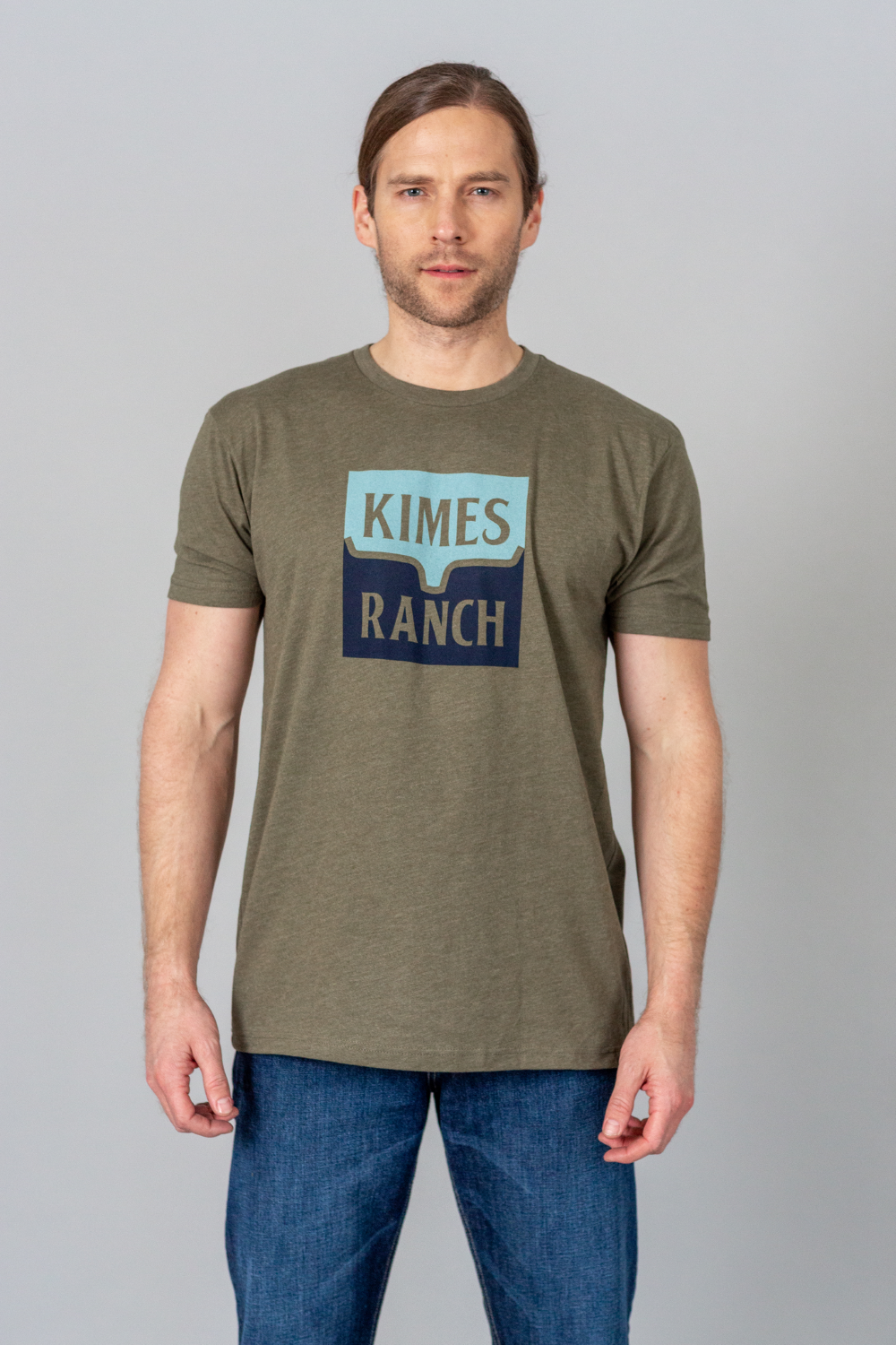 'Kimes Ranch' Men's Explicit Warning Tee - Military Green
