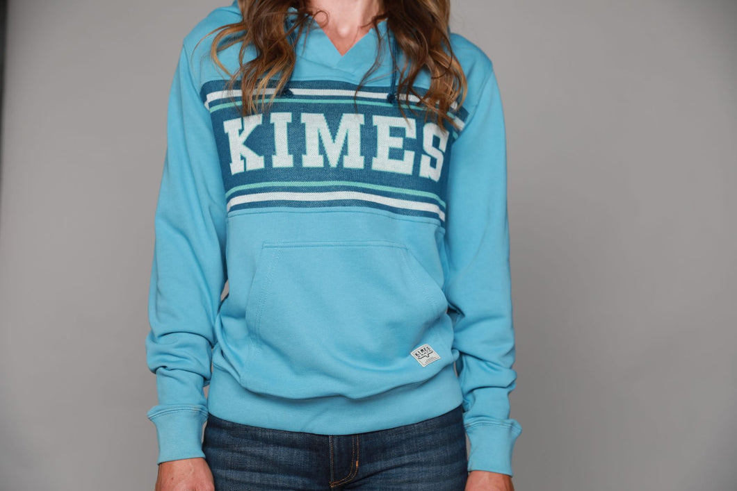 'Kimes Ranch' Women's North Star Hoodie - Light Turquoise Heather