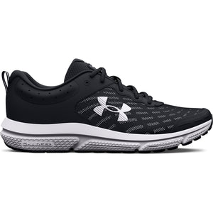 'Under Armour' Men's Charged Assert 10 - Black / White (Extra Wide)