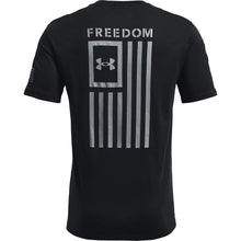 'Under Armour' Men's Freedom Flag T-Shirt - Black / Steel