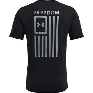 'Under Armour' Men's Freedom Flag T-Shirt - Black / Steel