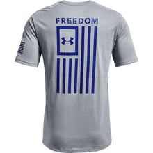 'Under Armour' Men's Freedom Flag T-Shirt - Steel Medium Heather / Royal