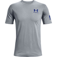 'Under Armour' Men's Freedom Flag T-Shirt - Steel Medium Heather / Royal