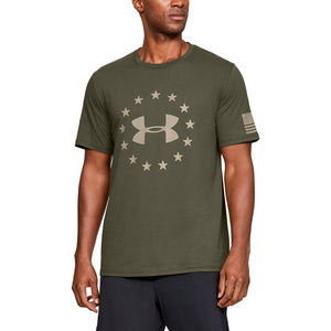 'Under Armour' Men's Freedom Logo T-Shirt - Marine OD Green