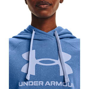 'Under Armour' Women's Rival Fleece Logo Hoodie - River / White