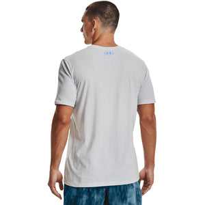 'Under Armour' Men's Fish Strike T-Shirt - Halo Gray / Carolina Blue