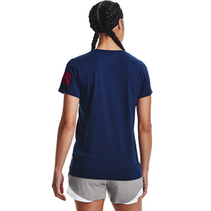 'Under Armour' Women's Freedom Vintage T-Shirt - Academy / Red
