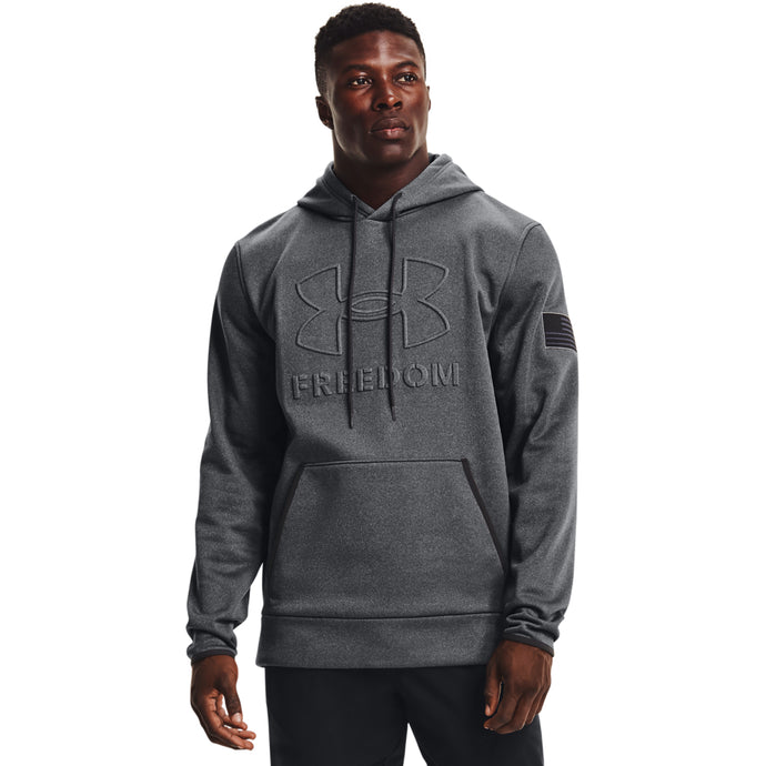 'Under Armour' Men's Freedom Emboss Hoodie - Carbon Black