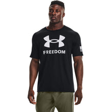 'Under Armour' Men's Freedom Logo T-Shirt - Black / White