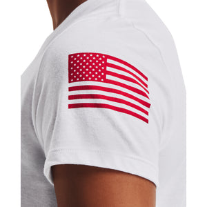 'Under Armour' Women's Freedom Logo T-Shirt - White / Red