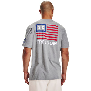 'Under Armour' Men's New Freedom Banner T-Shirt - Steel Light Heather