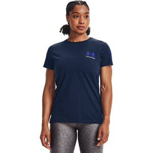 'Under Armour' Women's Freedom Banner T-Shirt - Academy / Royal