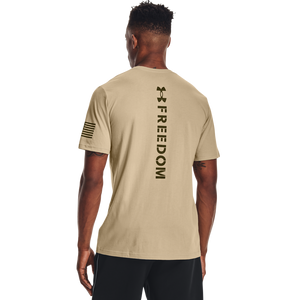 'Under Armour' Men's New Freedom Spine T-Shirt - Desert Sand