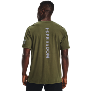 'Under Armour' Men's New Freedom Spine T-Shirt - Marine OD Green