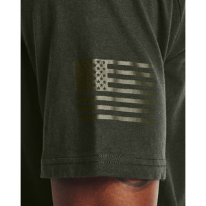 'Under Armour' Men's Freedom Chest Flag T-Shirt - Baroque Green / Marine OD Green