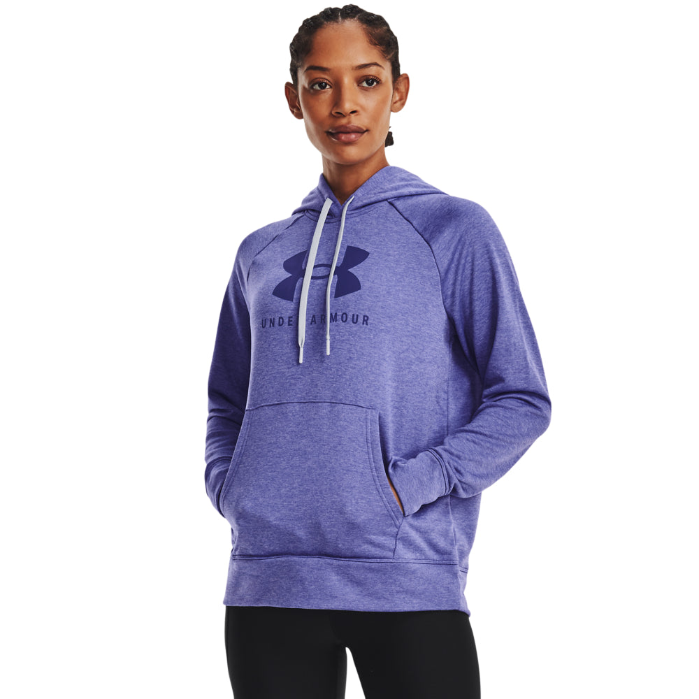 sweatshirt Under Armour Rival Terry - 495/Baja Blue/White - women