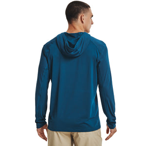 'Under Armour' Men's Iso-Chill Freedom Hook Hoodie - Deep Sea / White