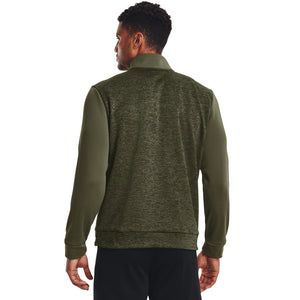 'Under Armour' Men's Fleece Twist 1/4 Zip - Marine OD Green / Black