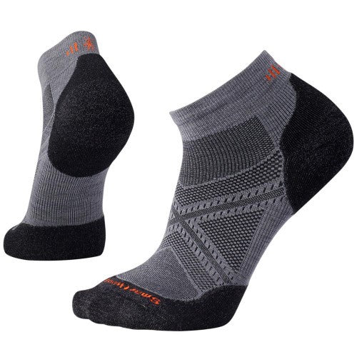PhD Run Light Elite Low Cut Socks - Graphite Gray / Black
