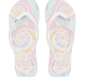 'Roxy' Women's Tahiti VII Sandal - White / Pink / Multi