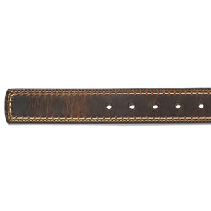 'Vintage Bison' Men's Sycamore Leather Belt - Whiskey