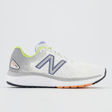 'New Balance' Women's Fresh Foam 680v7 - White / Light Aluminum & Vibrant Violet