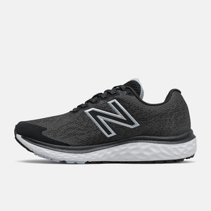 'New Balance' Women's Fresh Foam 680v7 - Black w/White & UV Glo