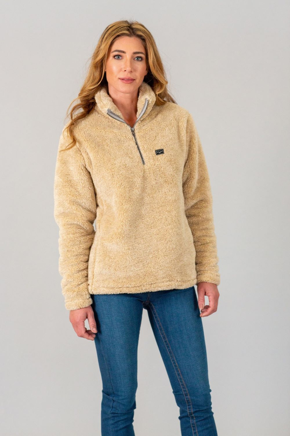 'Kimes Ranch' Women's Bourbon Sweater Fleece - Oatmeal
